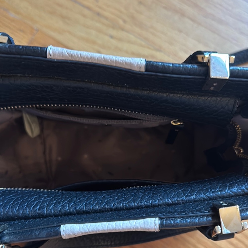 Kate Spade Black and Cream Leather Handbag - Picture 7 of 12